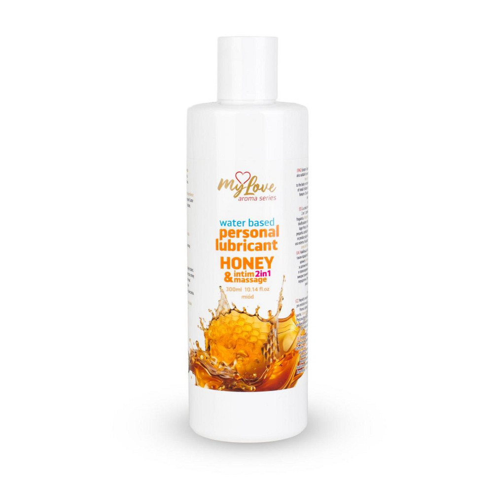 2в1 лубрикант та масажний гель - MyLove Aroma Series Intim&Massage Honey, 300 мл Sex Aura Київ - фото 1