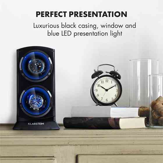 St. Gallen Premium Watch Winder 2 Годинники 4 швидкості Чорний (Німеччина, читати опис) Рівне