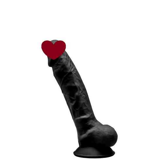Фаллоимитатор SilexD Johnny Black (MODEL 1 size 7in), двухслойный, силикон+Silexpan, диаметр 3,8см Sex Aura Киев