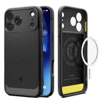 Чехол для мобильного телефона Spigen Rugged Armor MagFit iPhone 17 Pro Matte Black (ACS10329) Вінниця