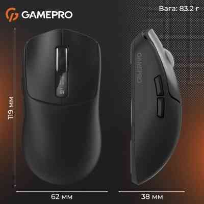 Мишка GamePro Genesis Ranker Wireless/Bluetooth/USB Black (GM012B) Вінниця