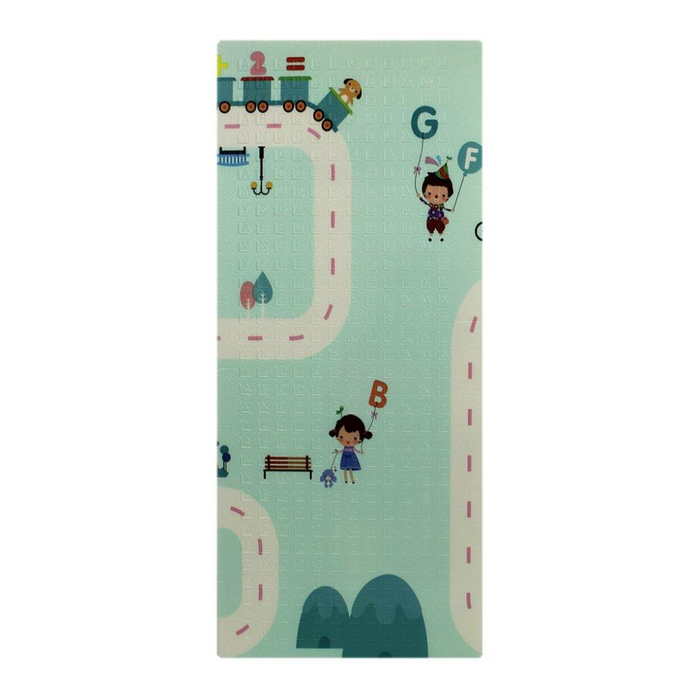 Детский игровой двухсторонний коврик Город и Мишка 200х180х0.8см Киев - изображение 4