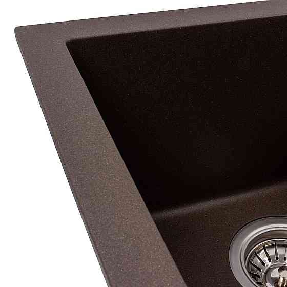 Мийка гранітна темна скеля VALESO 7950 VIATRIX (дві чаші, матова) Коломыя