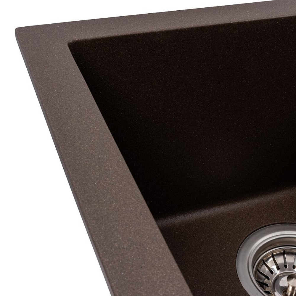 Мийка гранітна темна скеля VALESO 7950 VIATRIX (дві чаші, матова) Коломия - фото 5