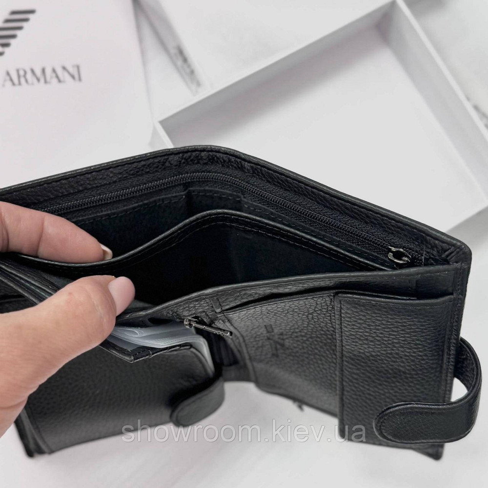 Чоловічий вертикальний брендовий гаманець на кнопці Lacoste (6602) Київ - фото 6