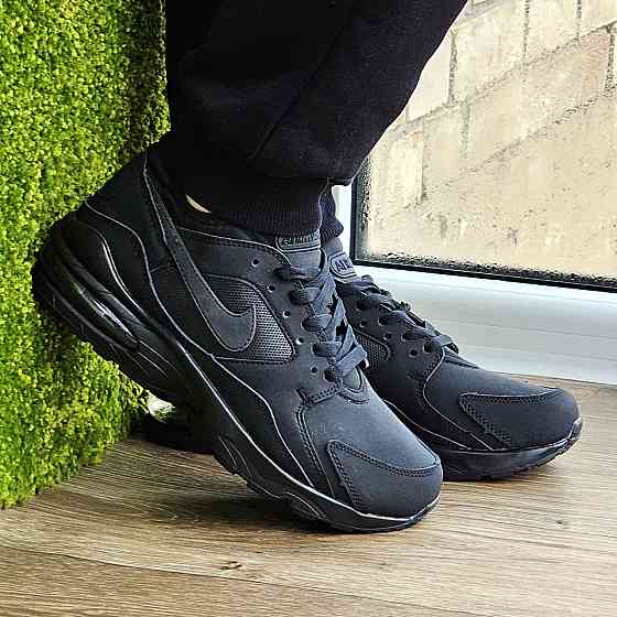 Чоловічі Чорні Кросівки Nike Air Max 93 Шкіряні Найк (розміри: 41,42,43,44,45) — 93-1 Відео Огляд Дніпро