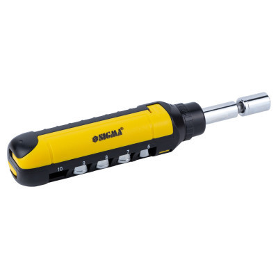 Отвертка Sigma с реверсом + насадки торцевые и биты 1/4" 13шт CrV (4001931) Винница - изображение 8