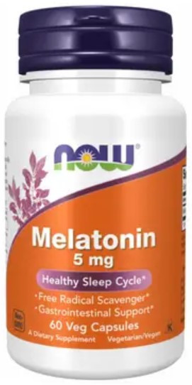 Мелатонін для сну NOW Melatonin 5 mg 60 vcaps Київ - фото 1