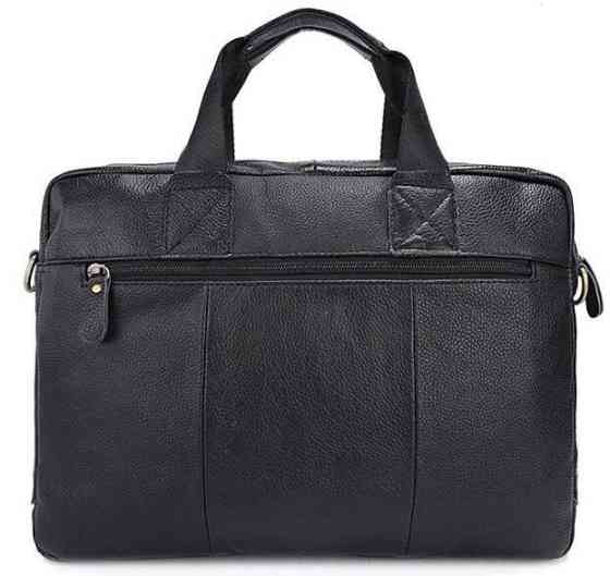 Портфель чоловічий шкіряний з замком Vintage 14801 Чорний Київ