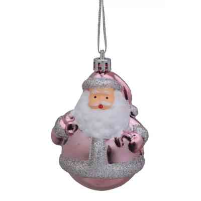 Ялинкова іграшка Chomik Санта, 2 шт, 8 см рожевий (5900779839229) Вінниця