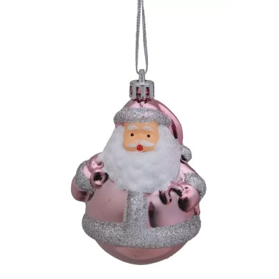 Ялинкова іграшка Chomik Санта, 2 шт, 8 см рожевий (5900779839229) Вінниця - фото 1