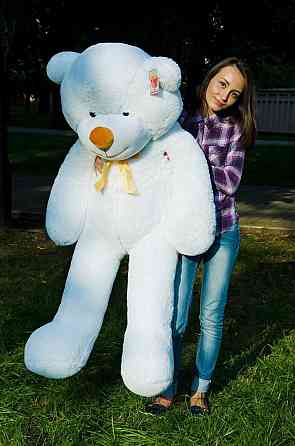 Плюшевий ведмедик М'яка іграшка Рафаель 160 см Білий Тернопіль