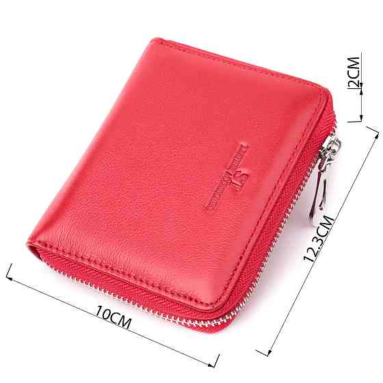 Симпатичный женский кошелек из натуральной кожи ST Leather 22448 Красный Киев