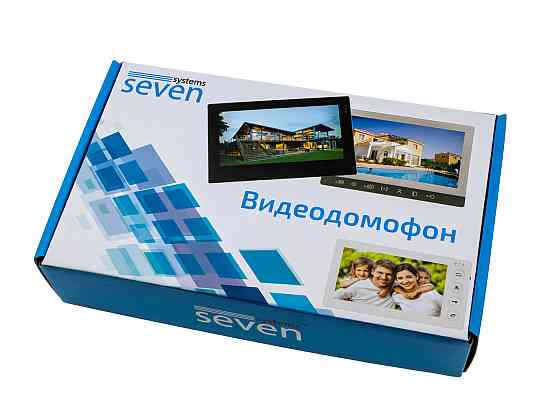 Відеодомофон 7 дюймів SEVEN DP–7571 FHD black Київ