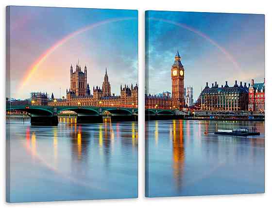 Модульна картина у вітальню/ спальню    Лондон      TLV-2_123 70x102 см Київ