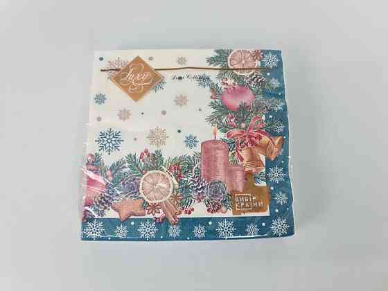 Салфетки бумажнае новогодние(ЗЗхЗЗ, 18шт)