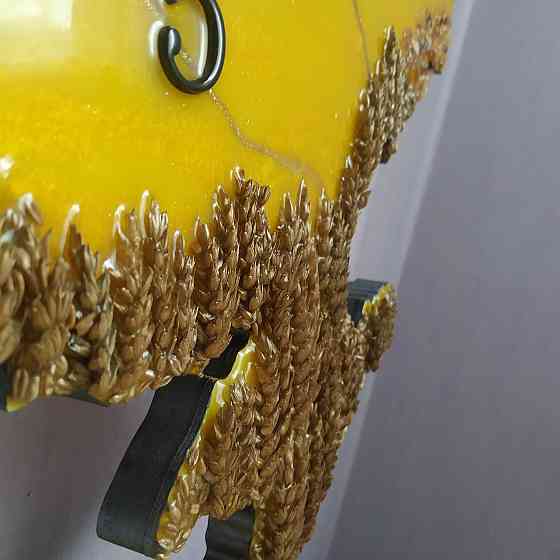 Часы настенные 130*85 см из эпоксидной смолы ручной работы 