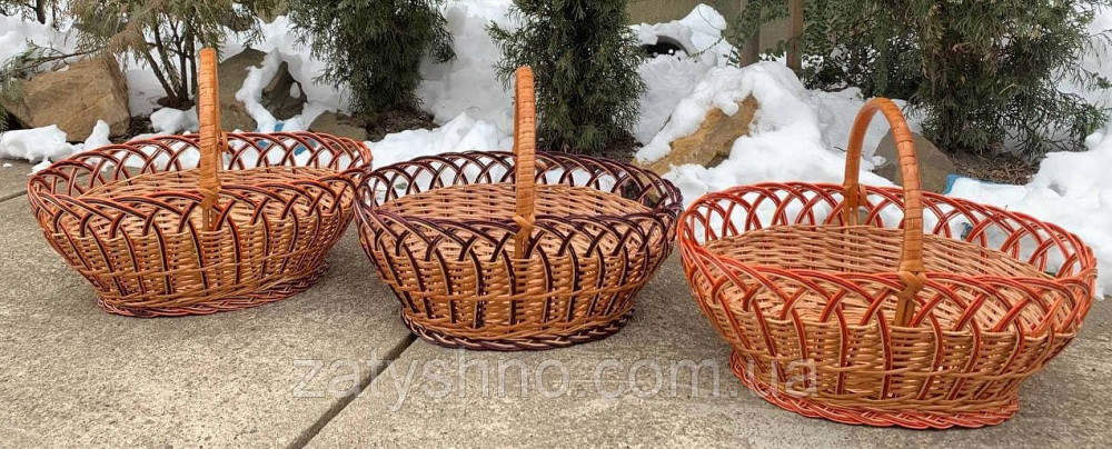 Ажурний плетений кошик із лози Київ - фото 7