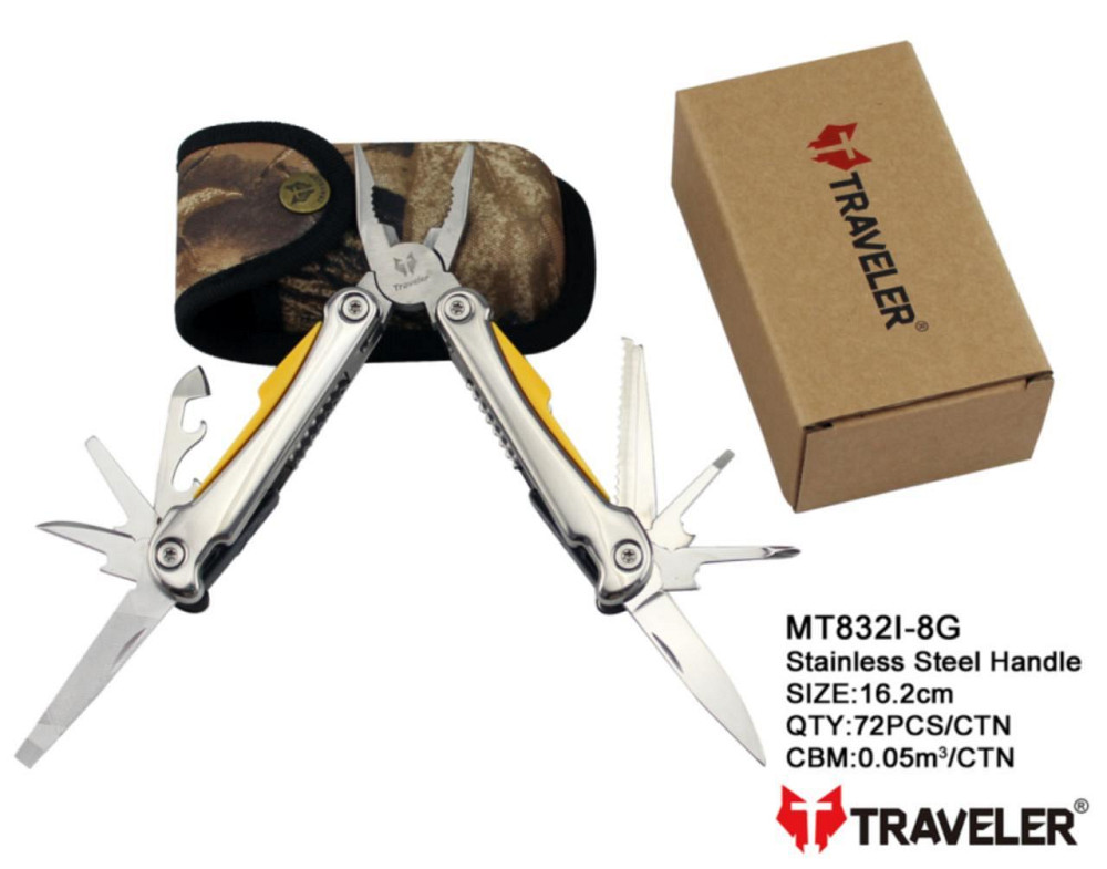 Мультитул Traveler A803-3 Жёлтый Днепр - изображение 1