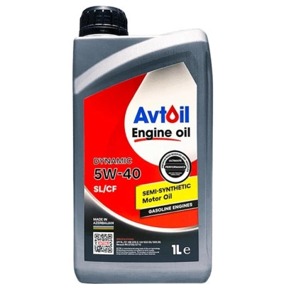 Моторна олива AVTOIL Engine oil DYNAMIC 5W40 1л (AV196704) Вінниця - фото 1