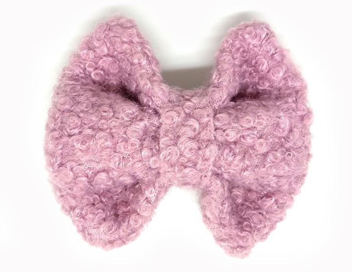 Заколка-бант для волос Тедди розовая Киев - изображение 1