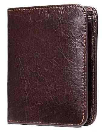 Мужское портмоне mini глянцевое 20245 Vintage Коричневое Киев