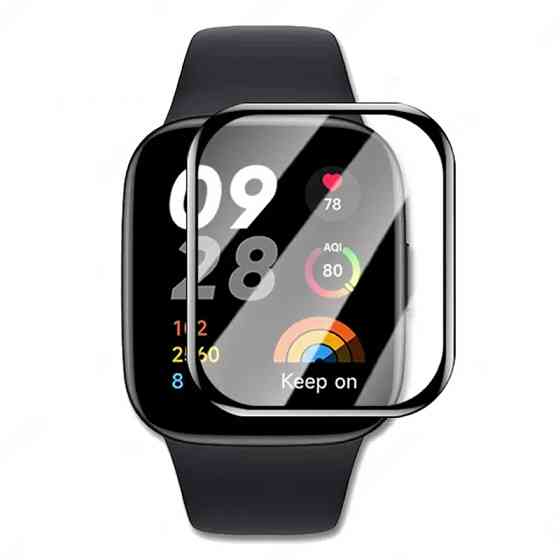 Защитная силиконовая пленка для смарт-часов Dazzling Xiaomi Redmi Watch 4 3D (Прозрачная) Миколаїв