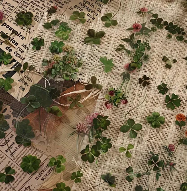 Глянцеві наклейки з конюшиною, 6 листів, самоклеючі ПВХ-стікери з блискучим покриттям для скрапбукін Київ - фото 6