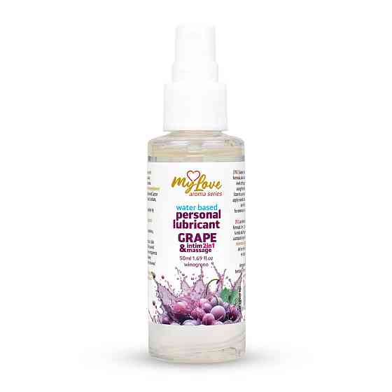2в1 лубрикант та масажний гель - MyLove Aroma Series Intim&Massage Grape, 50 мл Sex Aura Київ