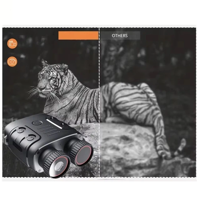 Бінокль нічного бачення Nectronix R18 10Х LCD екран до 200 м із відео та фото записом (Чорний) Вінниця - фото 7