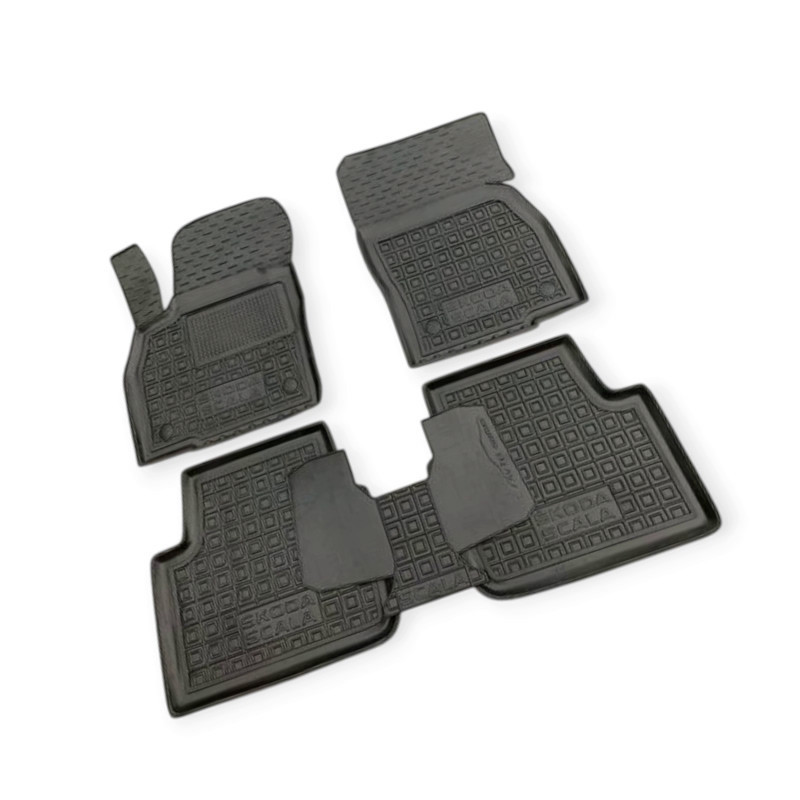 Килимки Шкода scala 2018-> борт 2,5 см, з перемичкою салону Мукачево - фото 1