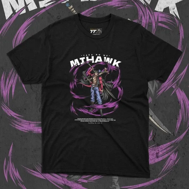 Футболка мужская с принтом Ван Пис Dracule Mihawk Размер 48 Anime02Размер 48 Днепр - изображение 1