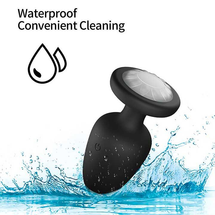 Світна анальна пробка з вібрацією 10X Light Up Rechargeable Anal Plug - 9,8*4,4 см - Анальні іграшки Вінниця - фото 3