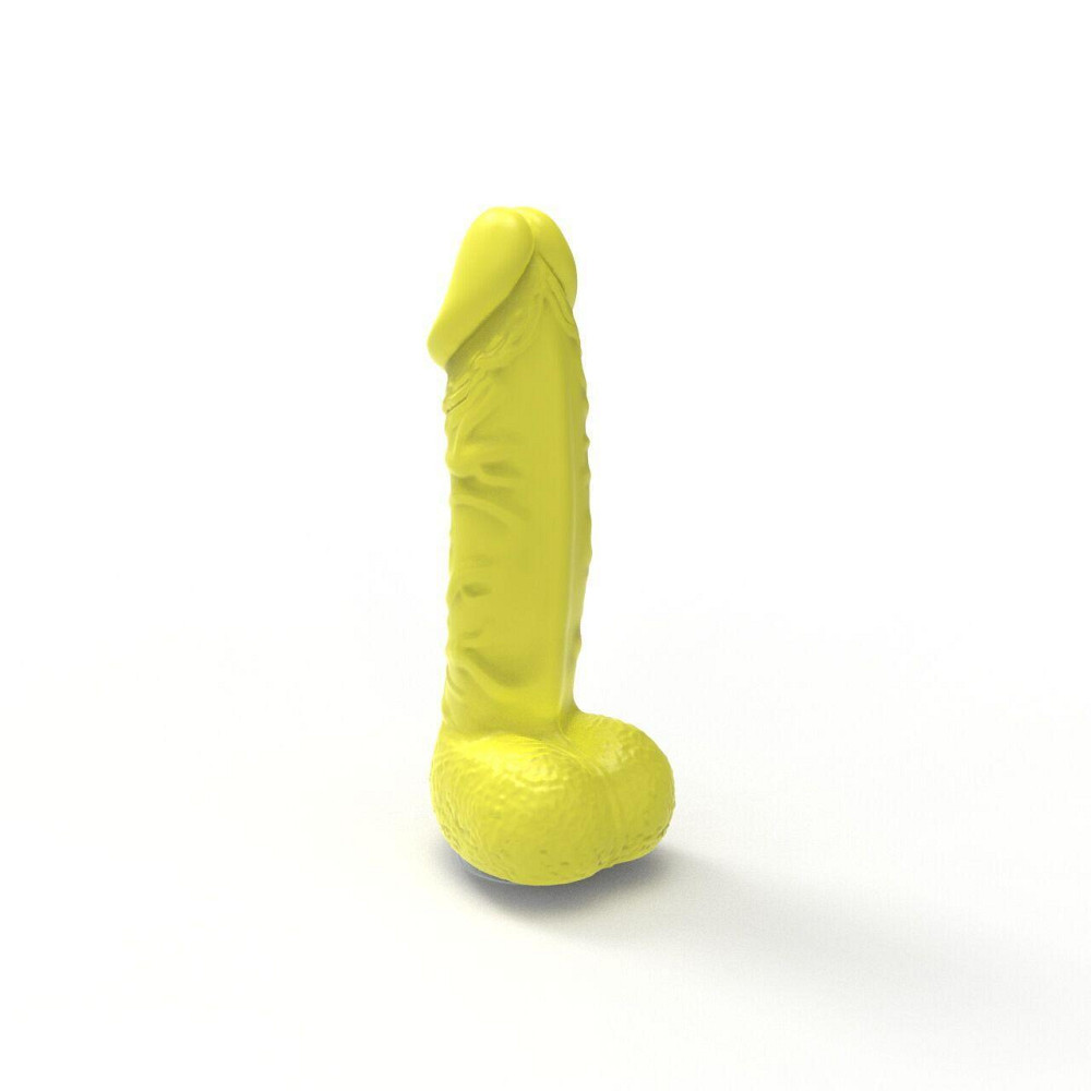 Крафтовое мыло-член с присоской Pure Bliss MINI Yellow, натуральное Sex Aura Киев - изображение 4