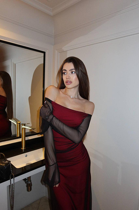 Жіноча приталена максі сукня віскоза + сітка Одеса - фото 3