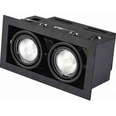 Світильник точковий Eurolamp LED GU10x2 black (LHK2-LED-GU10(black)) Вінниця