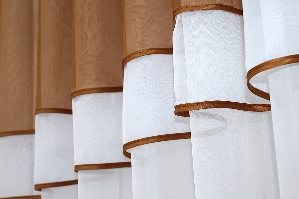 Кухонная занавеска VR-Textil № 018к штора и тюль с ламбрекеном коричневый с белым 280х170 см (50-148) Киев - изображение 5