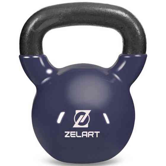 Гиря чавунна 24 кг з вініловим покриттям Zelart-5161-24 Київ