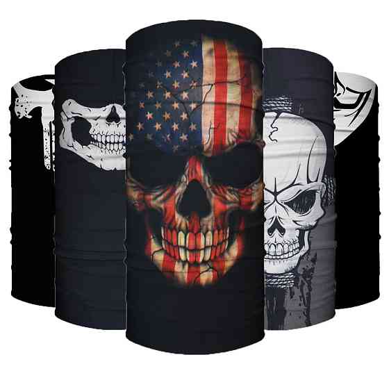 Бандана-трансформер с принтом черепа №23 Киев