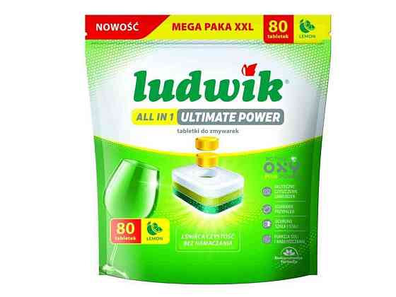 Капсули для посудомийних машин 80шт Profi All in One Лимон ТМ LUDWIK Київ