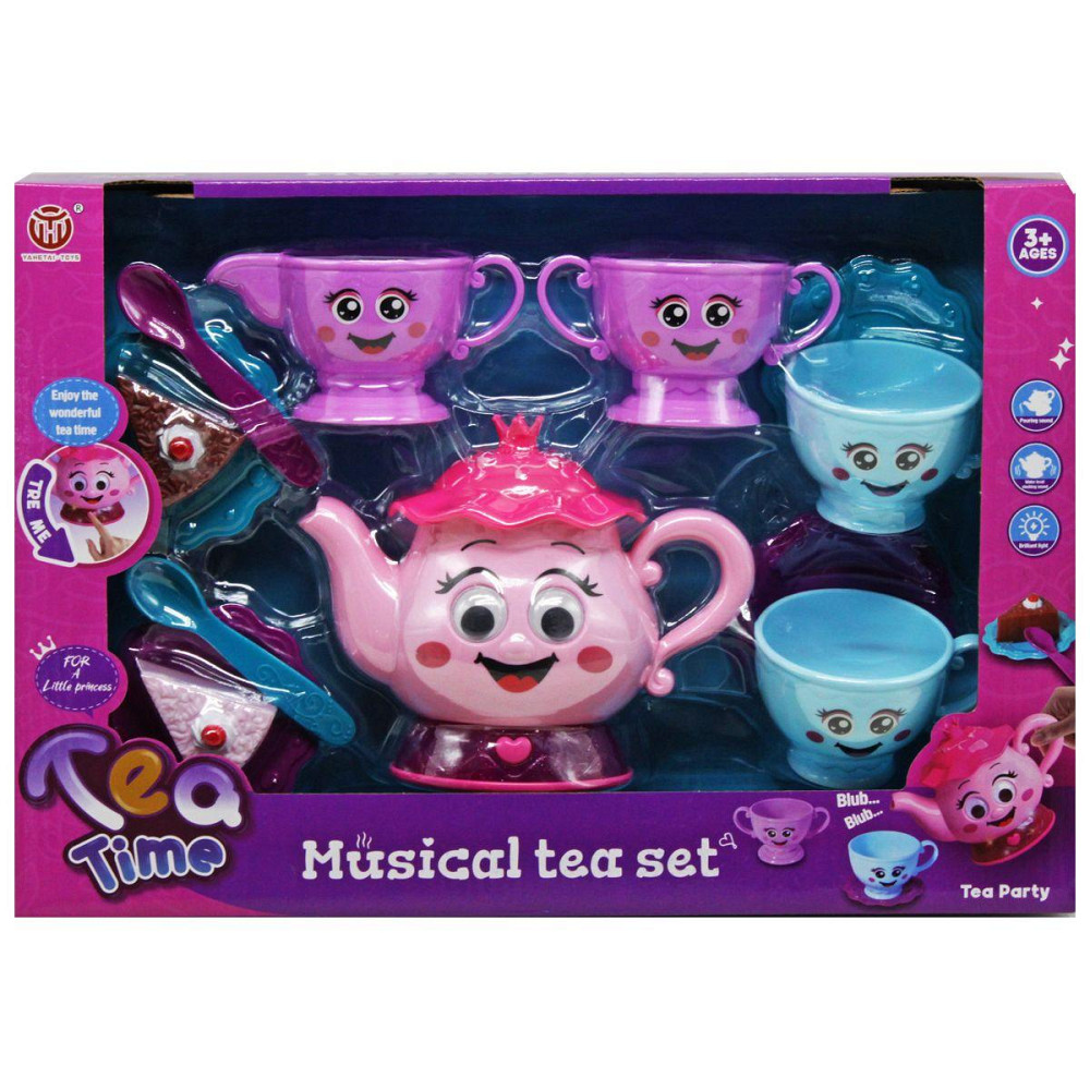 Посуд арт. 3322A (36шт/2)батар. муз чайний сервіз, свет, аксес короб. 26*7*38см, шт Київ - фото 1