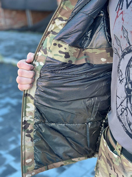 Тактична чоловіча зимова куртка Call Dragon Omni-Heat з капюшоном зимова куртка мультикам WAR Львів - фото 6