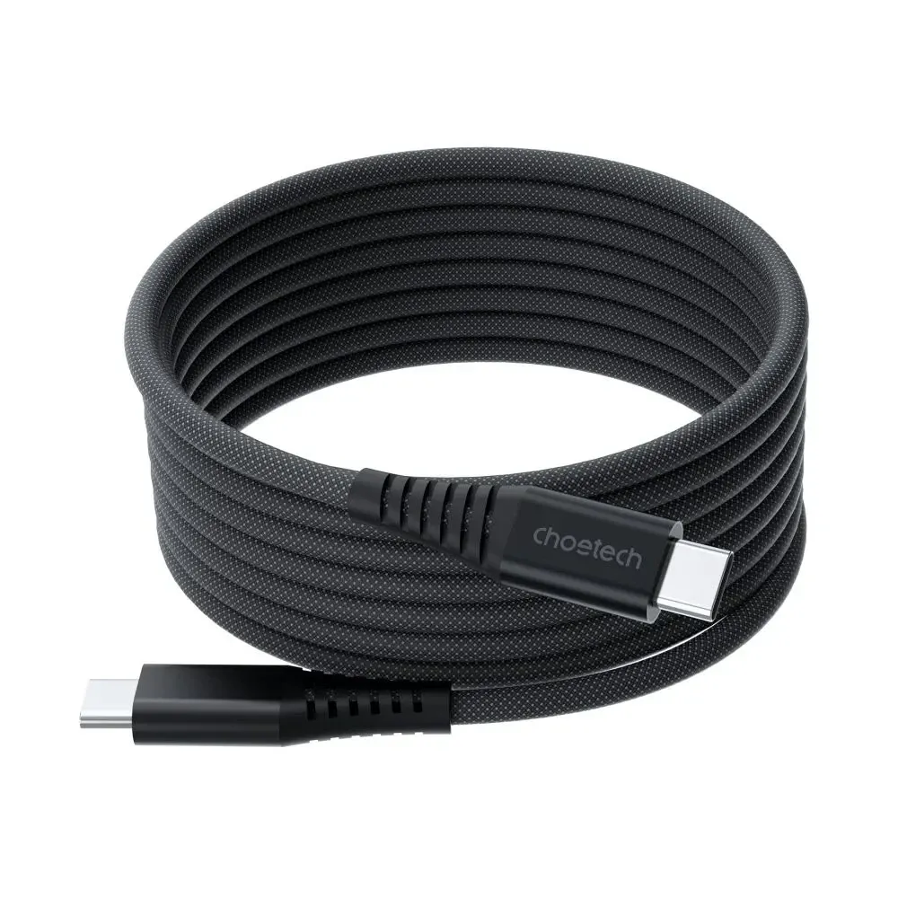 Кабель Choetech ХСС-1051 Black USB-C to USB-C Magnetic PD3.1 240W 1.8m (43-00127) Київ - фото 8