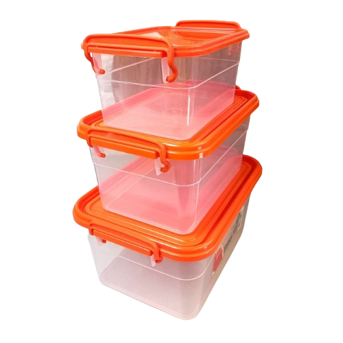 Набір контейнерів для харчових продуктів 1,15л/2л/3,5л 3в1 Народний продукт Житомир - фото 2