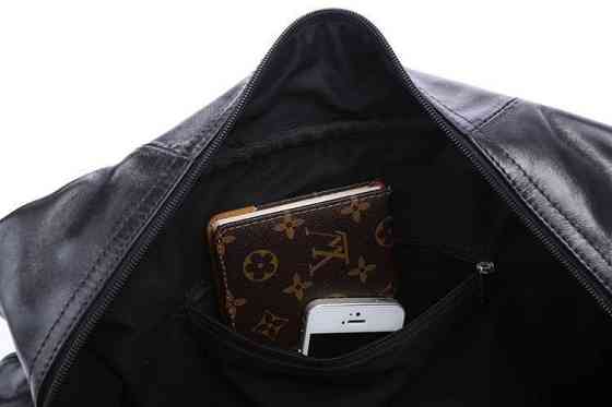 Сумка дорожня шкіряна Чорна (Vintage) Київ