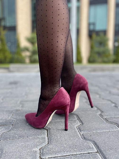 Nivelle Туфлі жіночі NIVELLE бордові замша натуральна каблук 11см 37р. (1740/10502-10512) Коломыя - изображение 7