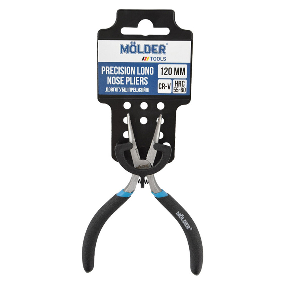 Довгогубці Molder прецизійні Cr-V 120мм, прогумована ручка Киев - изображение 1