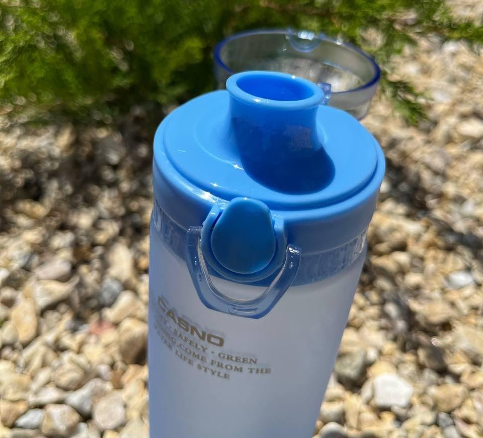 Пляшка для води CASNO 650 мл KXN-1157 Блакитна Каменское - изображение 8