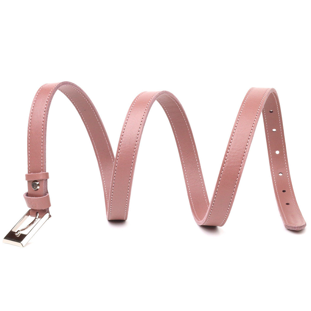 Отличный женский ремень из натуральной кожи Grande Pelle 21448 Розовый Киев - изображение 7