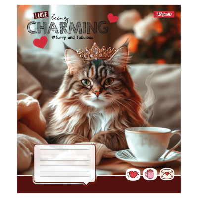 Зошит 1 вересня Charming А5 24 аркушів лінія (768188) Вінниця - фото 4